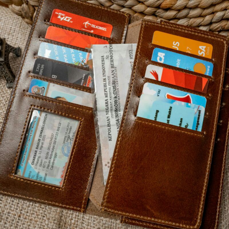 Dompet Lipat Panjang Kulit Pria Reven Apollo Long Wallet Branded Original Kulit Sapi Asli Premium