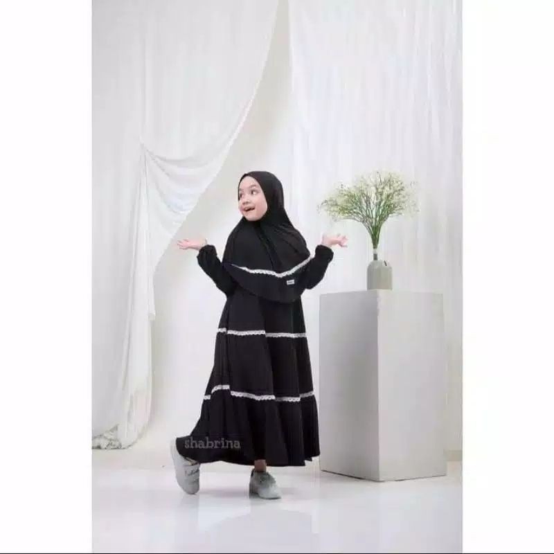 GAMIS ANAK MODERN 2021 SAFIRA DRESS SET ANAK PEREMPUAN