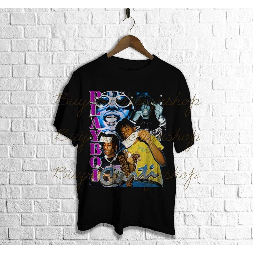 Kaos Playboi Carti Hip Hop Rap T-shirt, Rap Tee