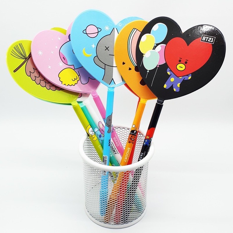 ❤ RATU ❤ Bolpoin | Pulpen Kipas Lucu | Kipas BTS | Ballpoint BT21 | Pena Bulpen