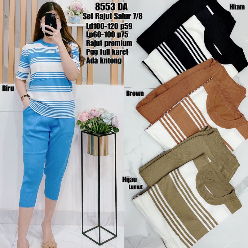 8553 DA Set rajut salur 7/8