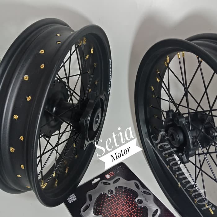 Velg Crf 150 Supermoto Lebar 300 350 17 Tromol Cakram Expedition Set - Variasi Motor