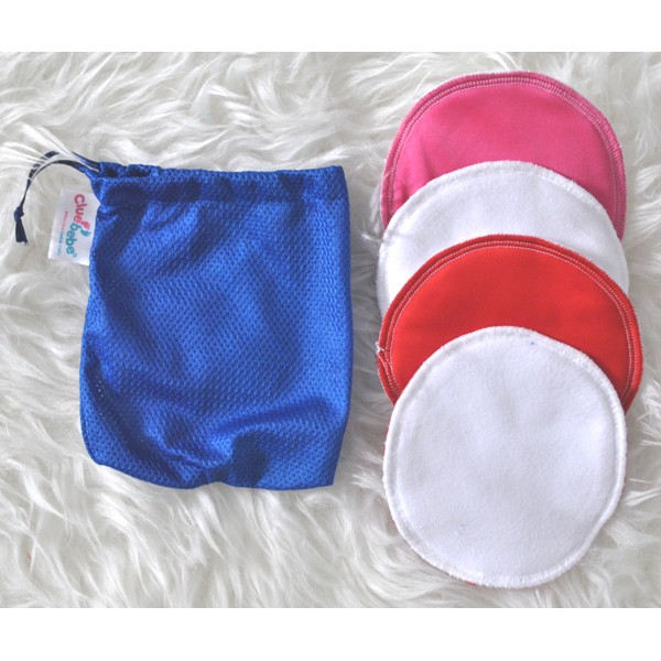 Clue Bebe Penyerap Asi Washable Breastpad - Breast Pad Cluebebe 1 Set isi 4pcs - Bisa Dicuci Ulang