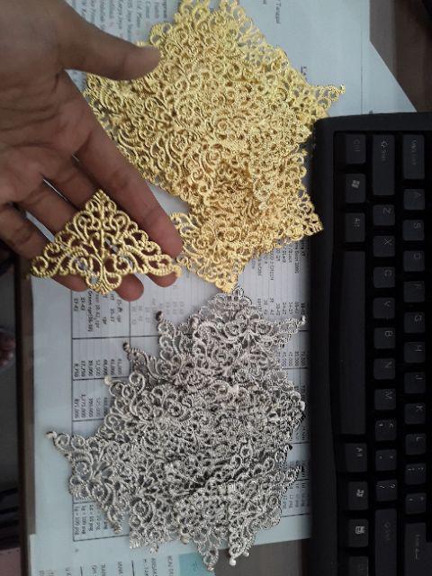 Plat Siku Emas Bsr 5 Lusin Hiasan Hantaran Kotak