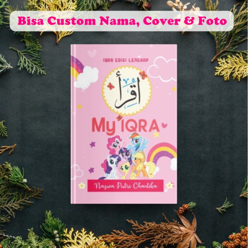 Iqro anak iqra anak hardcover  iqro gambar lucu full colour / HVS / CD custom gambar dan nama