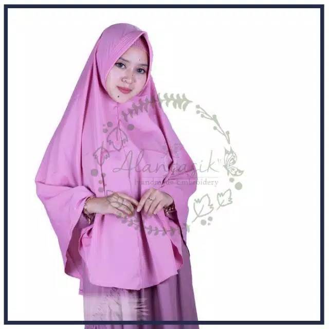 Alantasik - KHIMAR syari Mosscrepe L / jilbab instan jumbo / hijab pet antem R.23