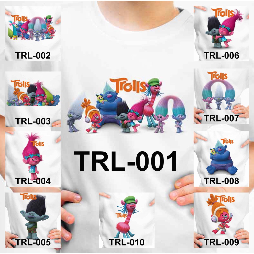 [FREE NAMA !!] Kaos Dewasa / Baju Trolls