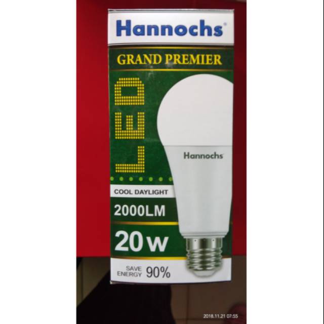 Lampu LED garansi hannochs 20watt