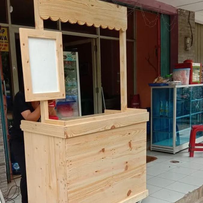 booth / booth kayu / gerobak / rombong