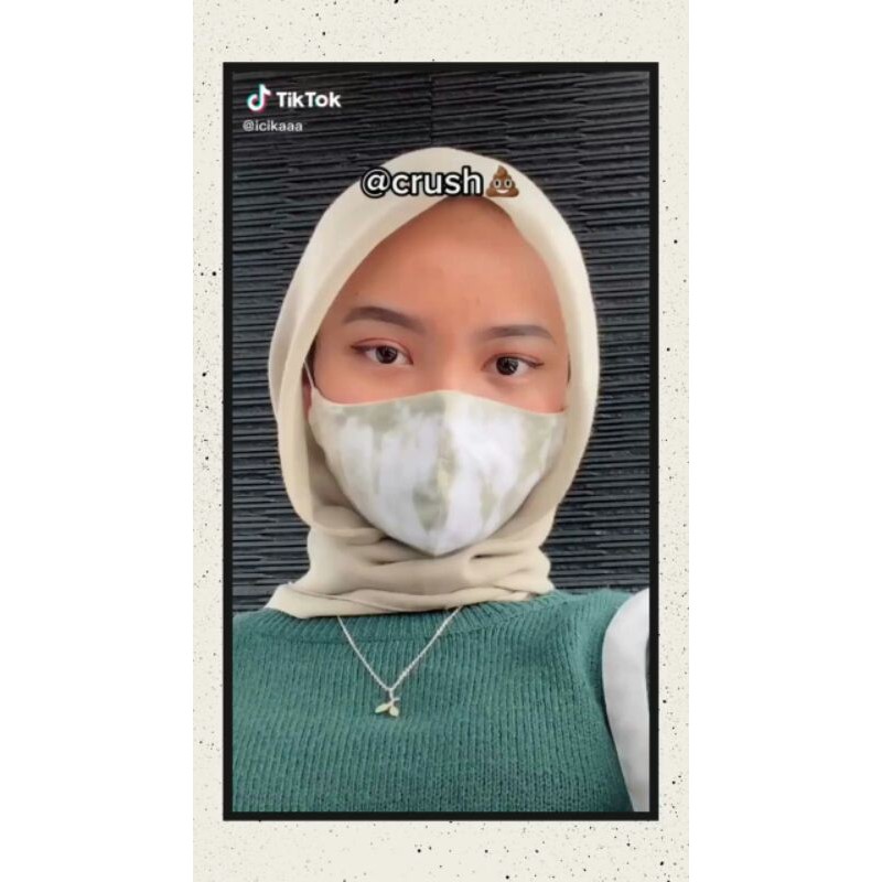Masker Tiedye 2 Ply Katun