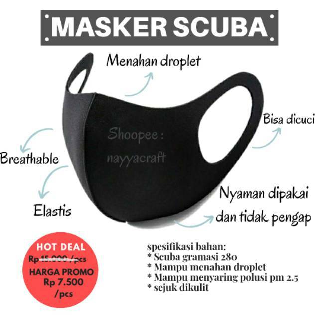 Masker scuba premium / masker korea