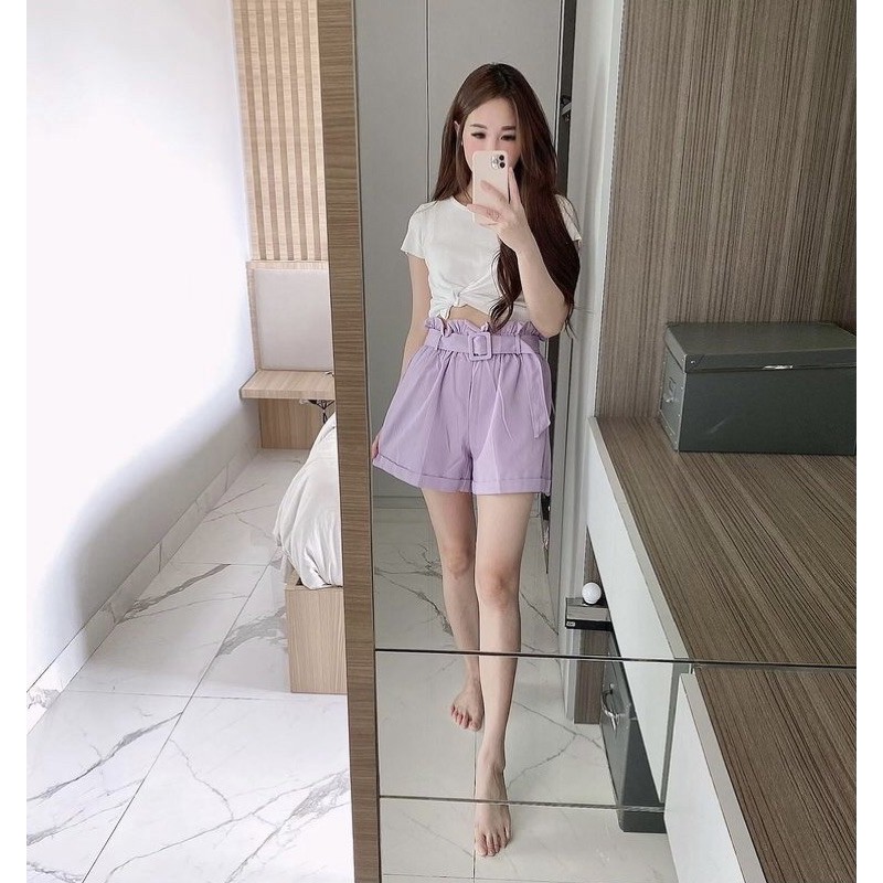Kode 1424 Hw Celana Pendek + Belt Ndudshop