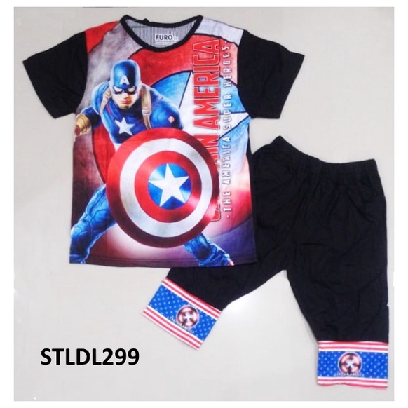 BAJU ANAK COWOK ANAK LAKI SUPERHERO IRONMAN, CAPTAIN AMERICA, SPIDERMAN