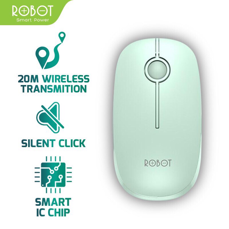 ROBOT Mouse M260 2.4G Wireless Optical USB Mouse - Garansi Resmi 1 Tahun