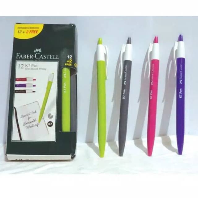 

Pulpen Cetek K7 0.5mm Retractable Faber Castell Satuan