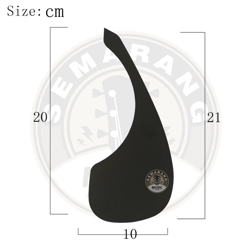 Pickguard Gitar Akustik Hitam Polos