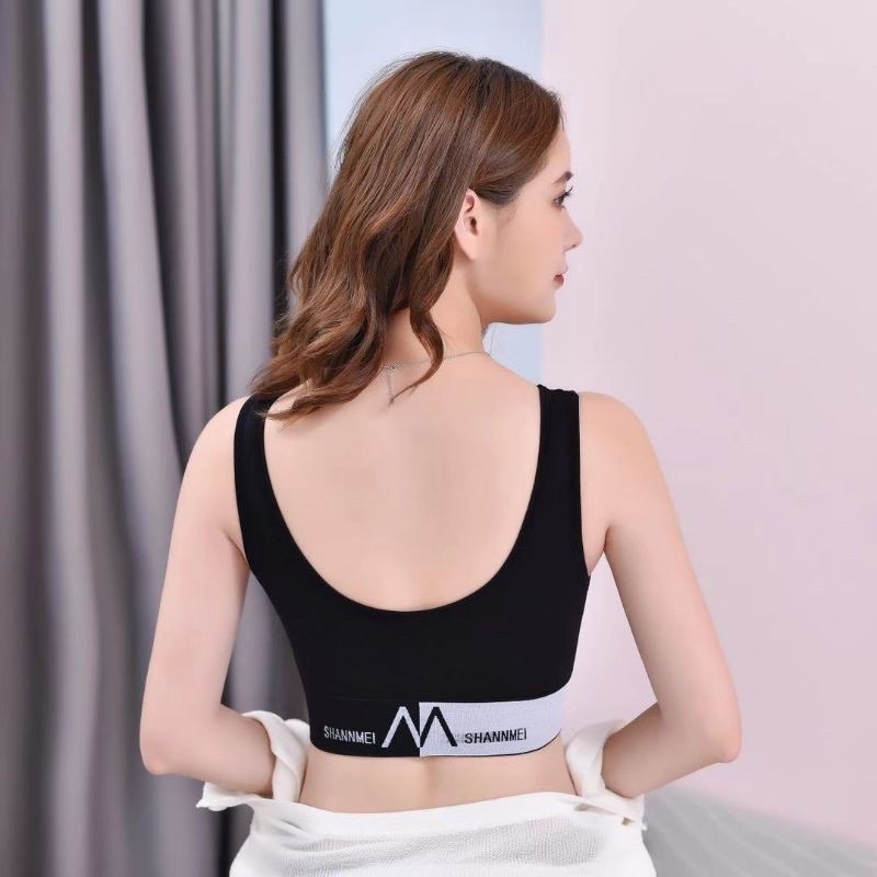 Sport Bra Gym Bra Tanpa Kawat dengan Busa super Nyaman Shangmei