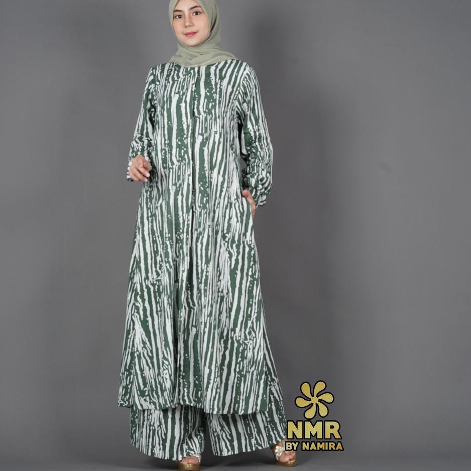 (HOT PRODUCT BEST SELLER) Vol 983 Stelan celana+tunik rayon NMR BY NAMIRA