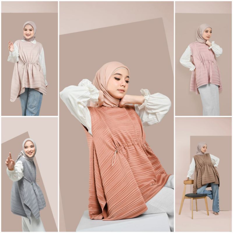 Ashley Sleeveless Local id Local.id Coral Brownie Pink Ocean Nude