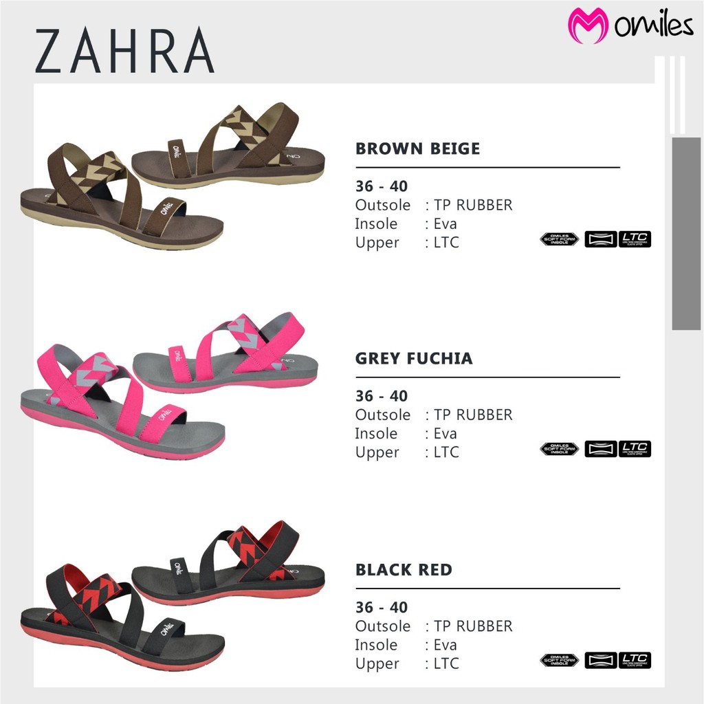 SANDAL OMILES Sandal Cewe OMILES Sandal ZAHRA