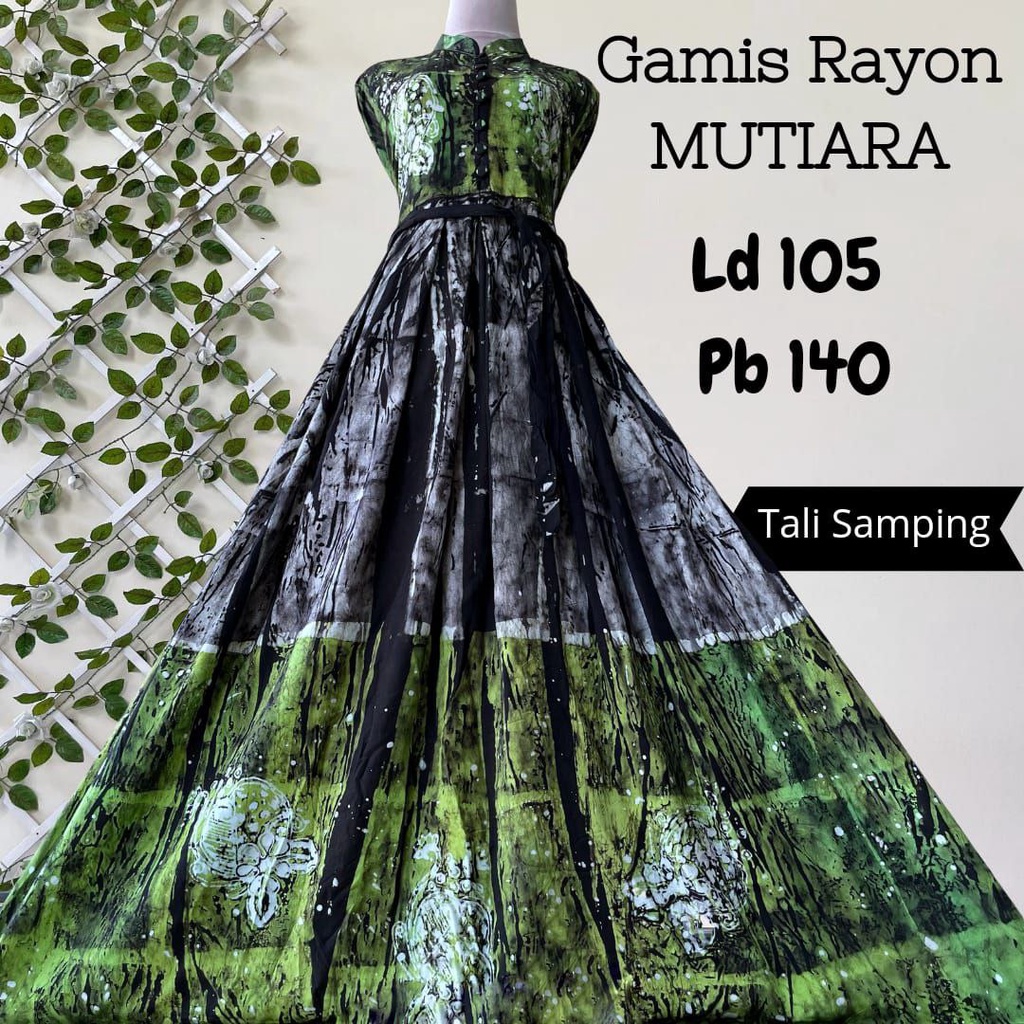 "READY STOK, SIAP KIRIM" GAMIS RAYON CANDI MEKAR #RCM SIZE " L " | MUTIARA | TWILL ORI | REALPICT
