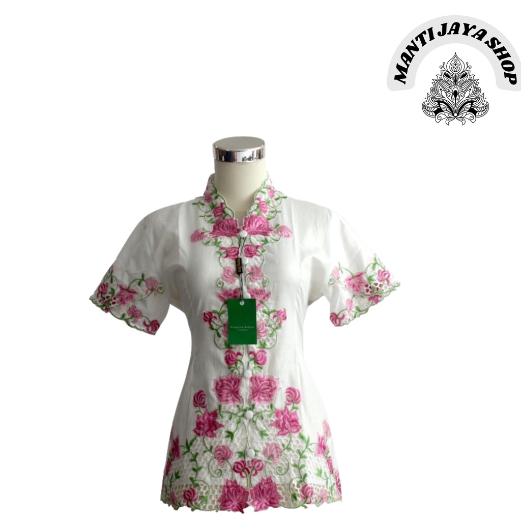 Baju Kebaya Katun Lengan Pendek Atasan Wanita Modern