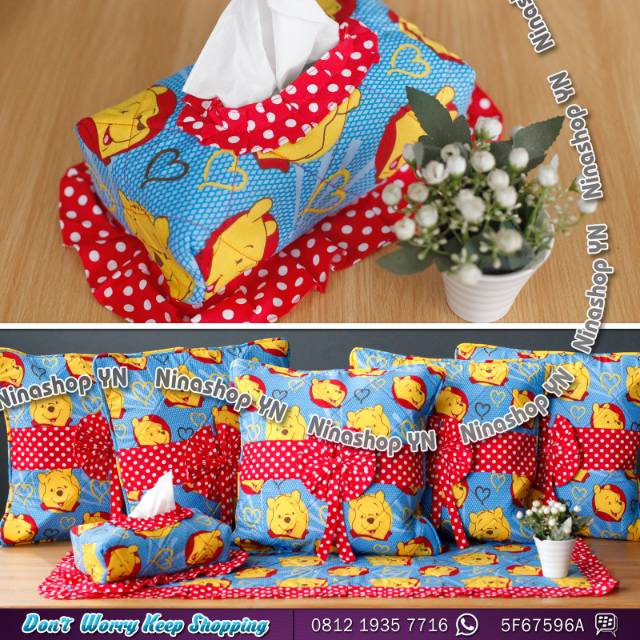 

SET TAMU PITA KOMBINASI MOTIF POOH