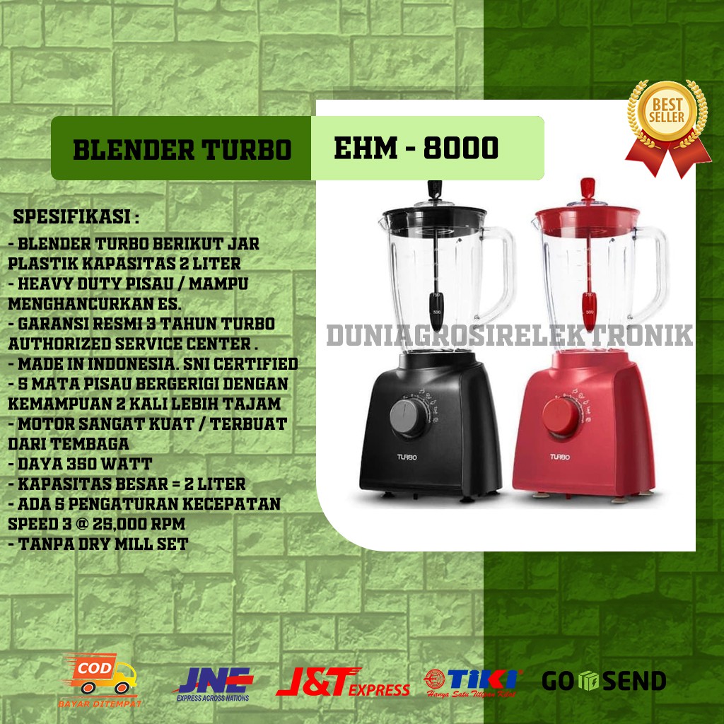 BLENDER TURBO HEAVY DUTY EHM - 8000