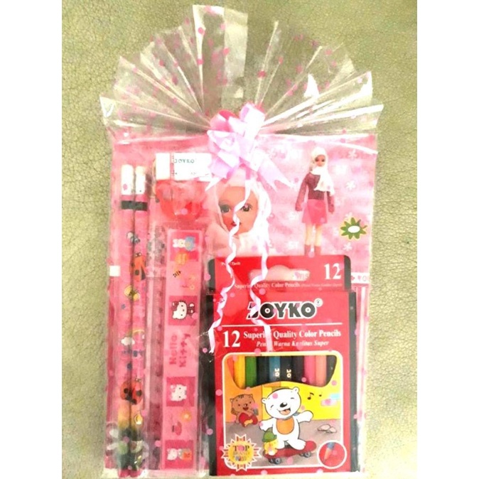 

Paket Alat Tulis Sekolah, Set Alat Tulis, Alat Tulis Anak (Birupink)
