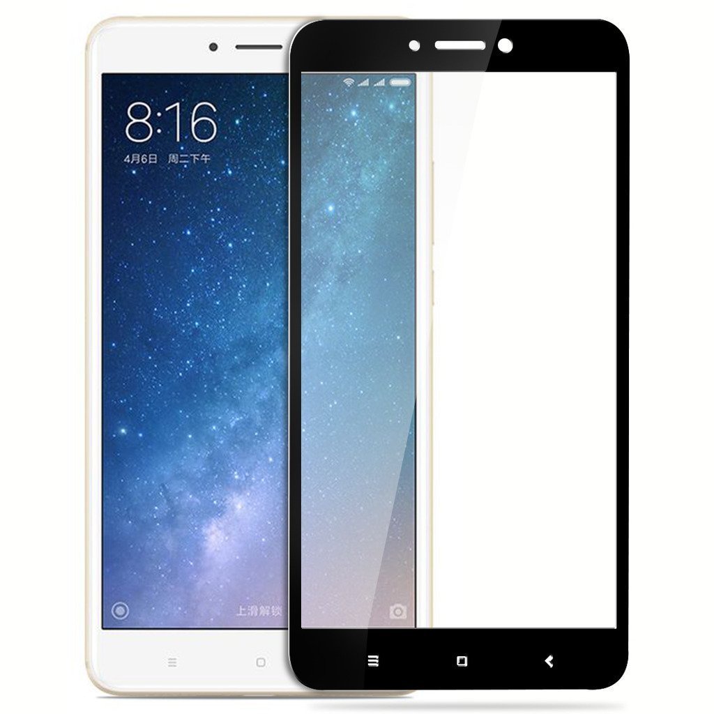 TEMPERED GLASS FULL LEM 9D XIAOMI MI MAX1 MI MAX 2 BLACK WHITE