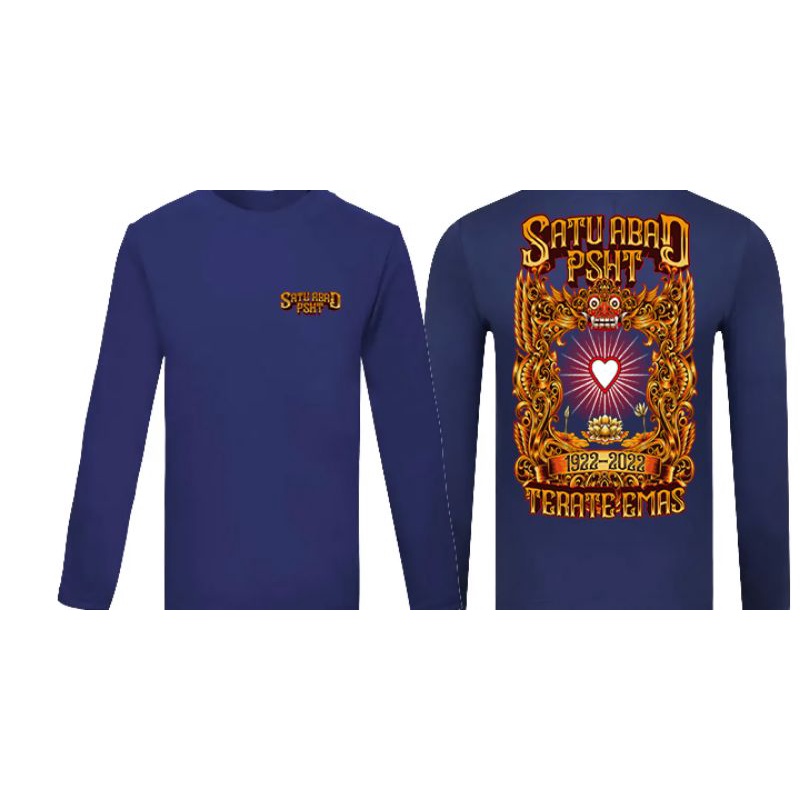 kaos Terate emas satu abad PSHT,kaos baju psht Terate emas