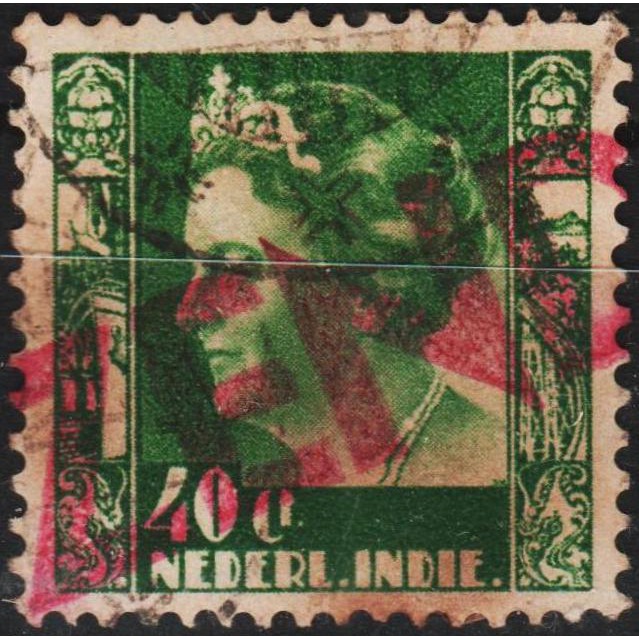 

Perangko Filateli A20 - Netherlands Indies Queen Wilhelmina Overprint "ZEND