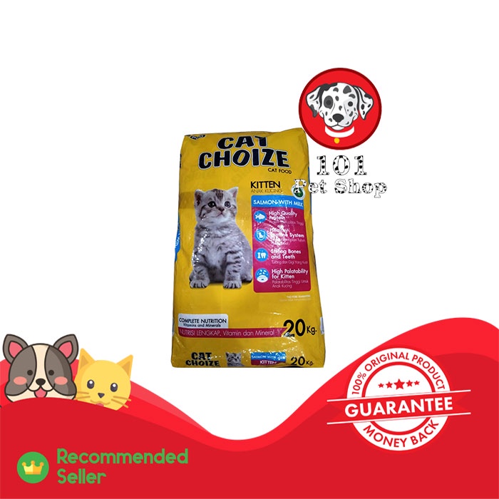 MAKANAN KUCING CAT CHOIZE KITTEN SALMON 20KG (KHUSUS GOSEND/GRAB)