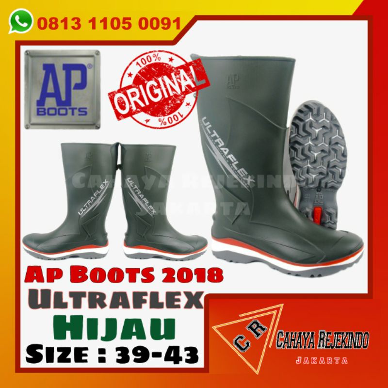 Sepatu Ap Boots Ultraflex Hijau | Ap Boots 2018 Ultraflex | Safety Boot Ap Boots Ultraflex