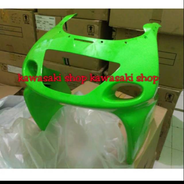 batok lampu depan rr old 150 hijau se fairing sayap atas ninja rr old hijau se original