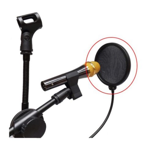 [MUSIC] -  TaffSTUDIO Pop Shield Filter Mikrofon Dual Layer BOP - MPF-6 - Black