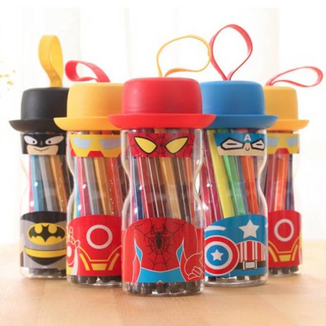 

Spidol Warna Super Heroes 12 Warna