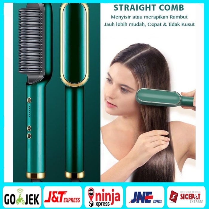 FH909 New Sisir Pelurus Rambut Sisir Pelurus Straight Comb Hair Stlylist FH-909 catokan sisir pelurus rambut