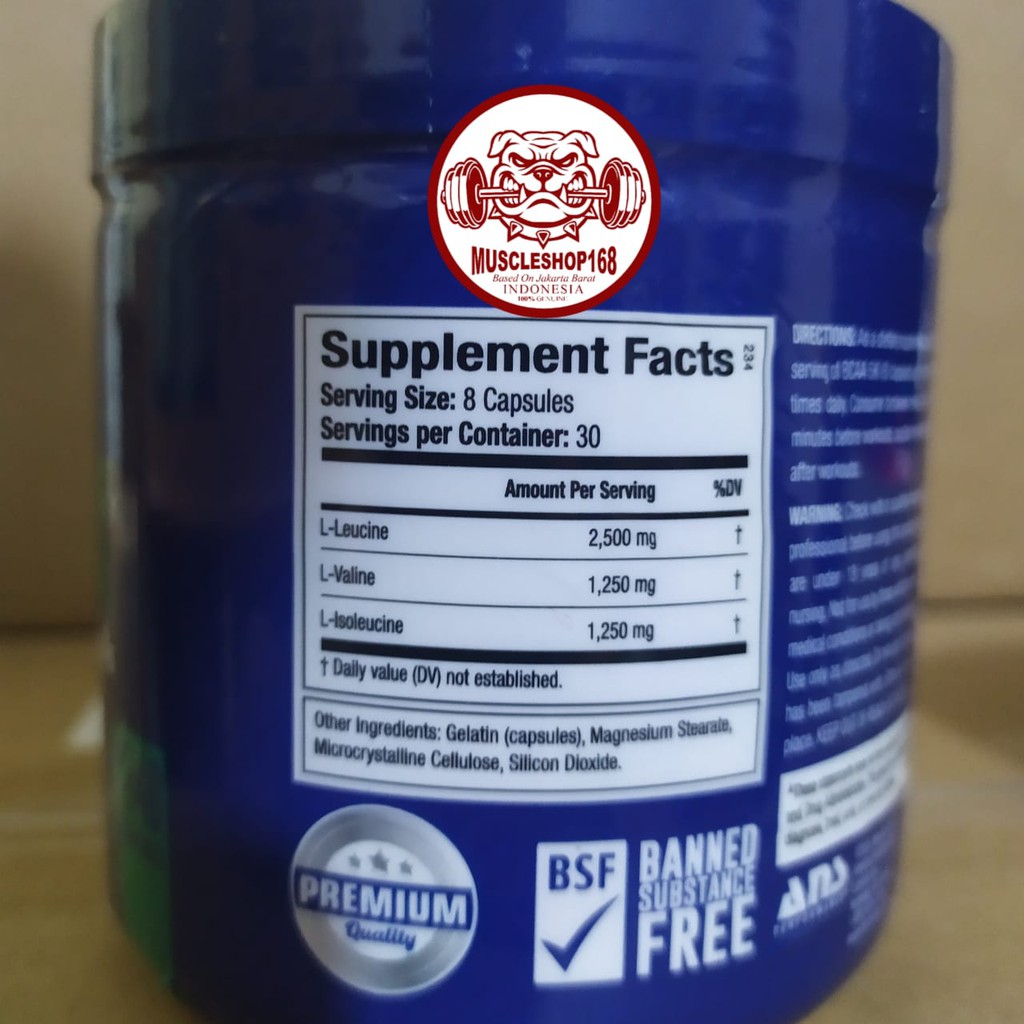 ANS BCAA 240 Capsul 5gram BCAA ratio 2:1:1