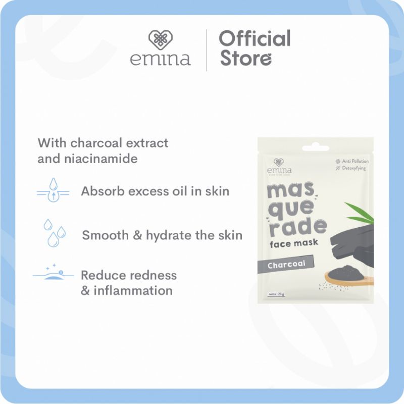 Emina Masquerade Face Mask 23g | Sheet Mask | Masker Wajah