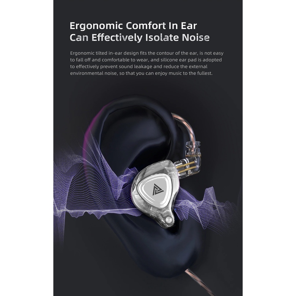 QKZ ZX3 HIFI Dynamic In-ear Earphone Stereo Noise Cancelling Headset