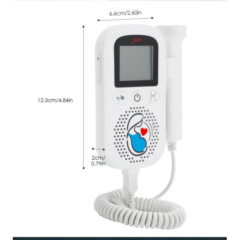 BERGARANSI Fetal Doppler LCD Murah Alat Pendeteksi Jantung Janin Bayi