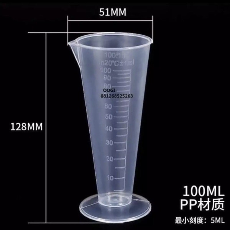 Gelas Ukur Measuring Cup 100 ml