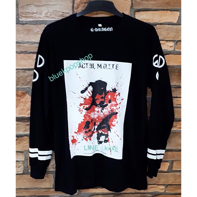 Kaos Lengan Panjang Kpop Big Bang GDragon ACT III : MOTTE