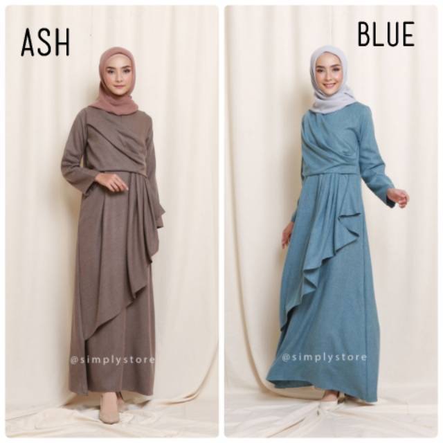 SIMPLYSTORE LOVA Dress (ready Blue L, Ash L)