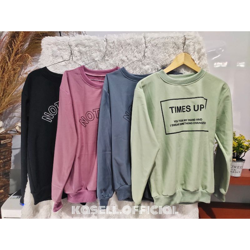 Sweater Crewneck  Unisex Pria Wanita M L hoodie polos hoodie wanita jaket wanita oblong