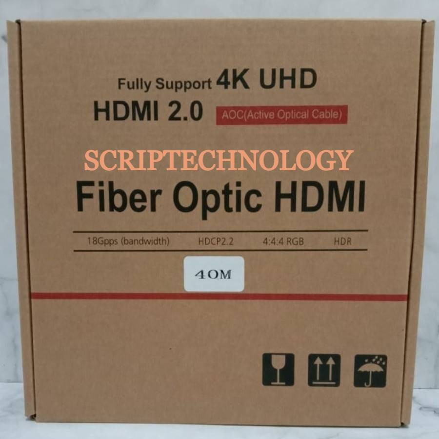 Kabel HDMI Fiber Optic 60M Active V2.0 UHD 4K XBT Cable HDTV 60 Meter