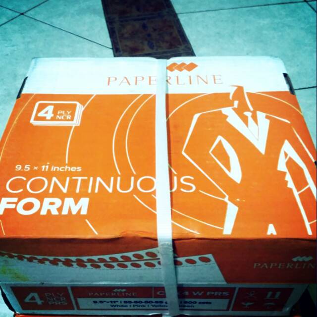 

Continous Form K4/4 Ply 9,5 x 11 /2 (PRS) Paperline
