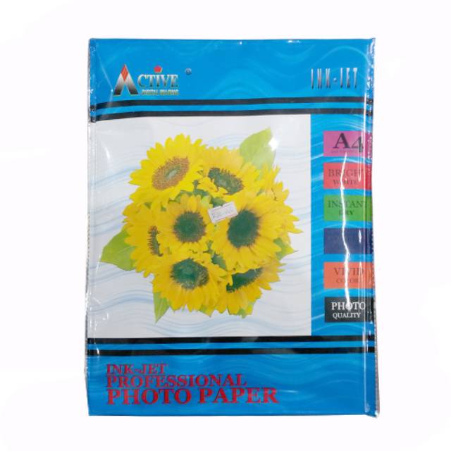 

Photo paper Injekt Professional A4-Photo Paper/Kertas Foto Inkjet/Promo kertas foto injekt (20lbr/bks)