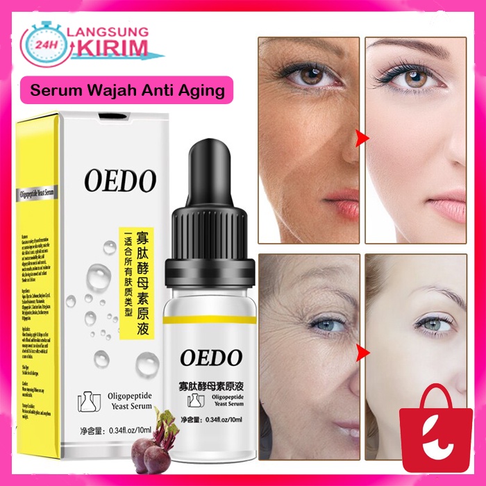 [Terbukti Alami] OEDO Oligopeptide Yeast Serum Anti-Aging Wajah Serum Kulit Anti Kerut Wajah